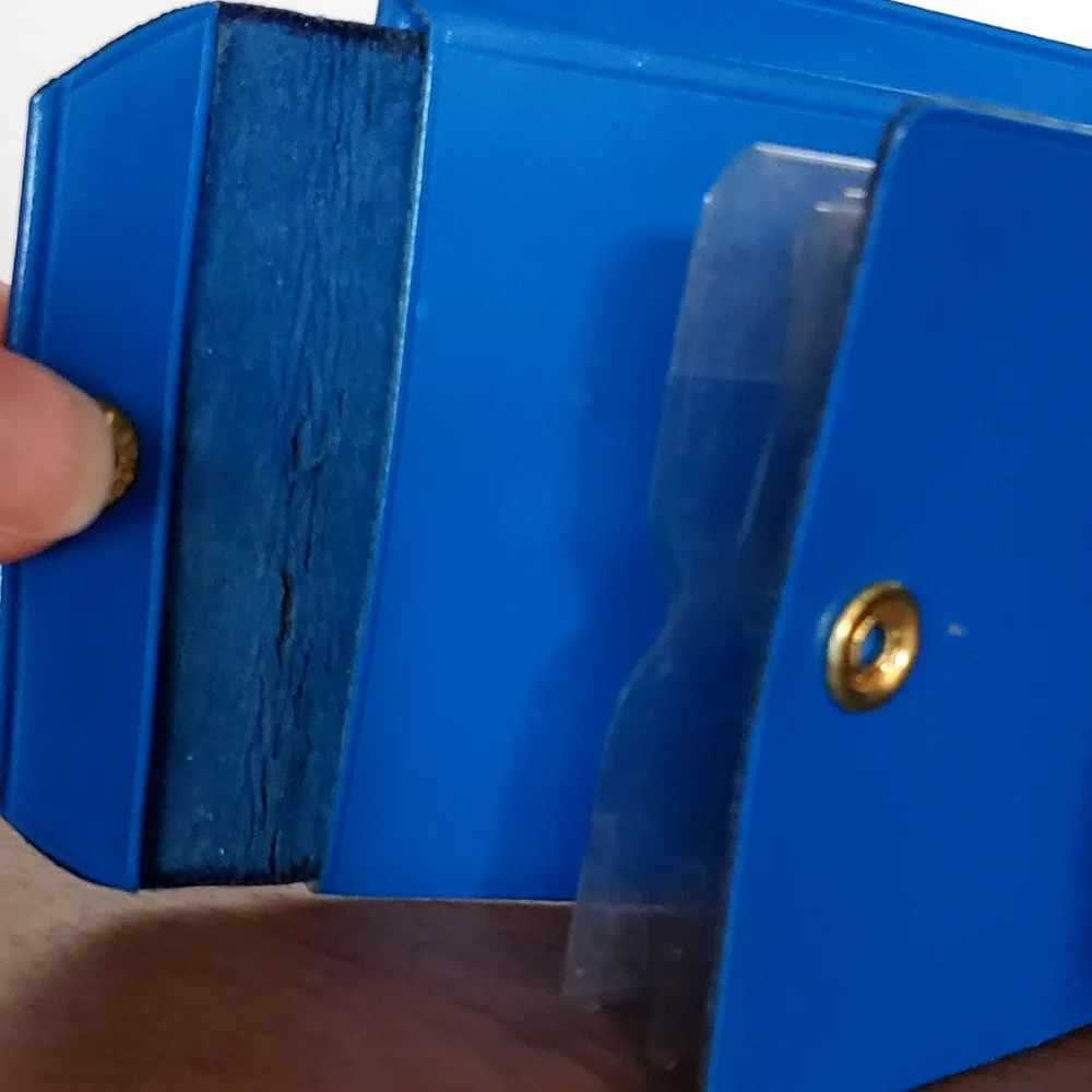 Brentshire Montgomery Wards 1950's Cobalt Blue Leather Bi-Fold Wallet